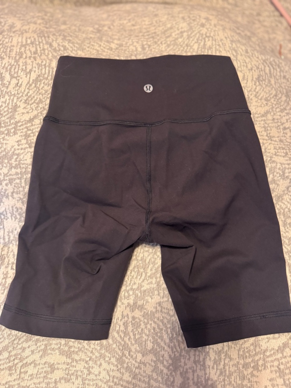lululemon athletica Black High-Rise Bike Shorts with Wide Waistband